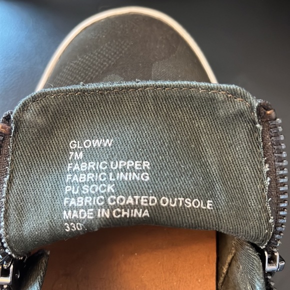 Steve Madden camouflage slip-on sneakers with zip - Picture 5 of 5